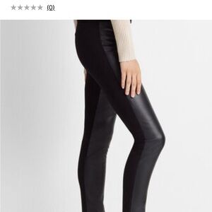 Club Monaco, Tasha Faux Leather Legging Black, edgy, dressy leggings